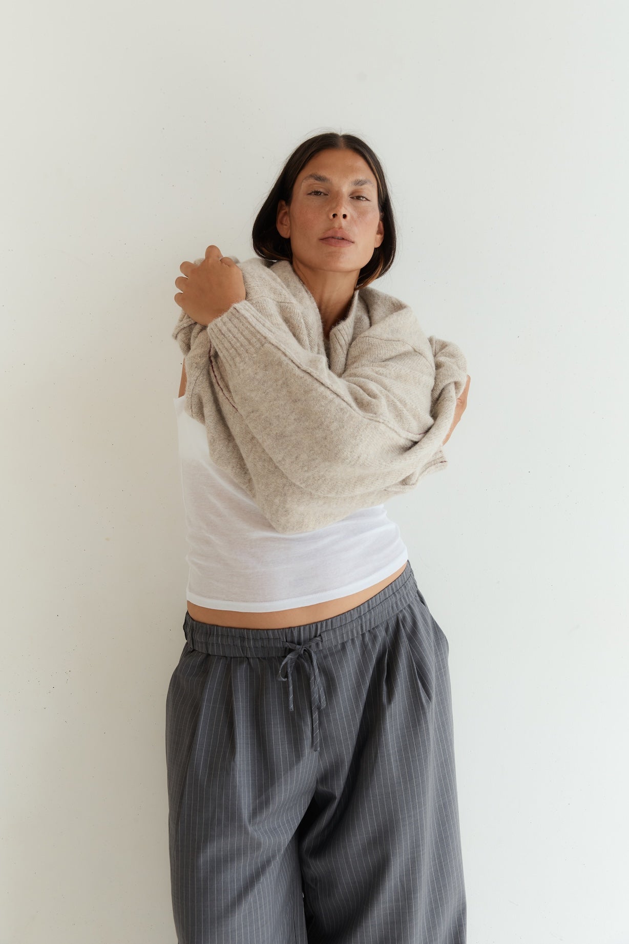 Classic Knit - Brown Melange