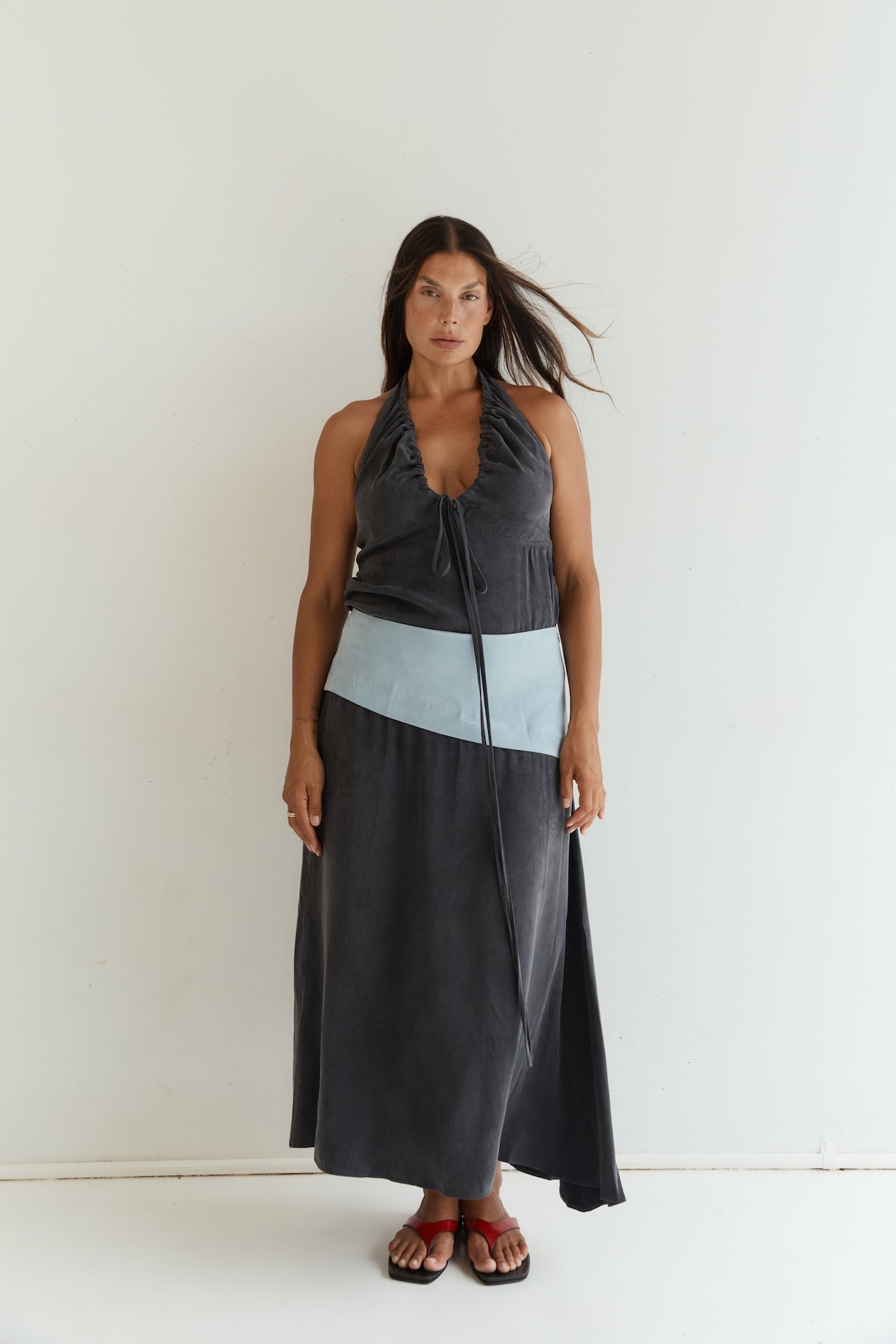 Tie Front Tank - Black