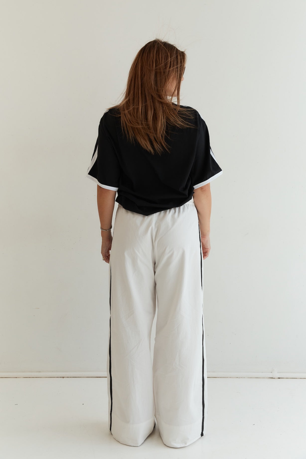 Athletic Drawstring Pant - White