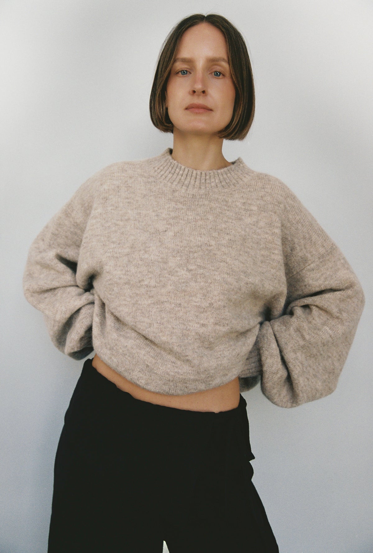 Classic Knit - Brown Melange