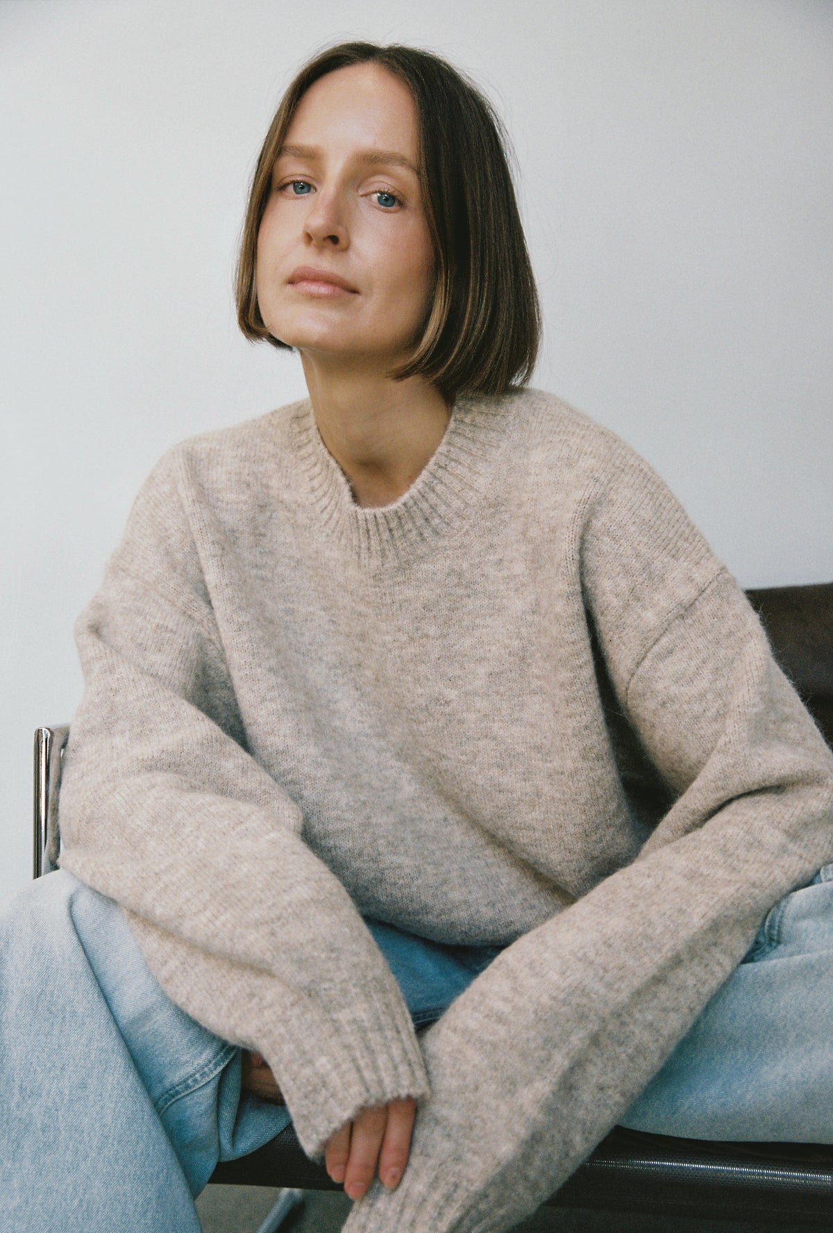 Classic Knit - Brown Melange