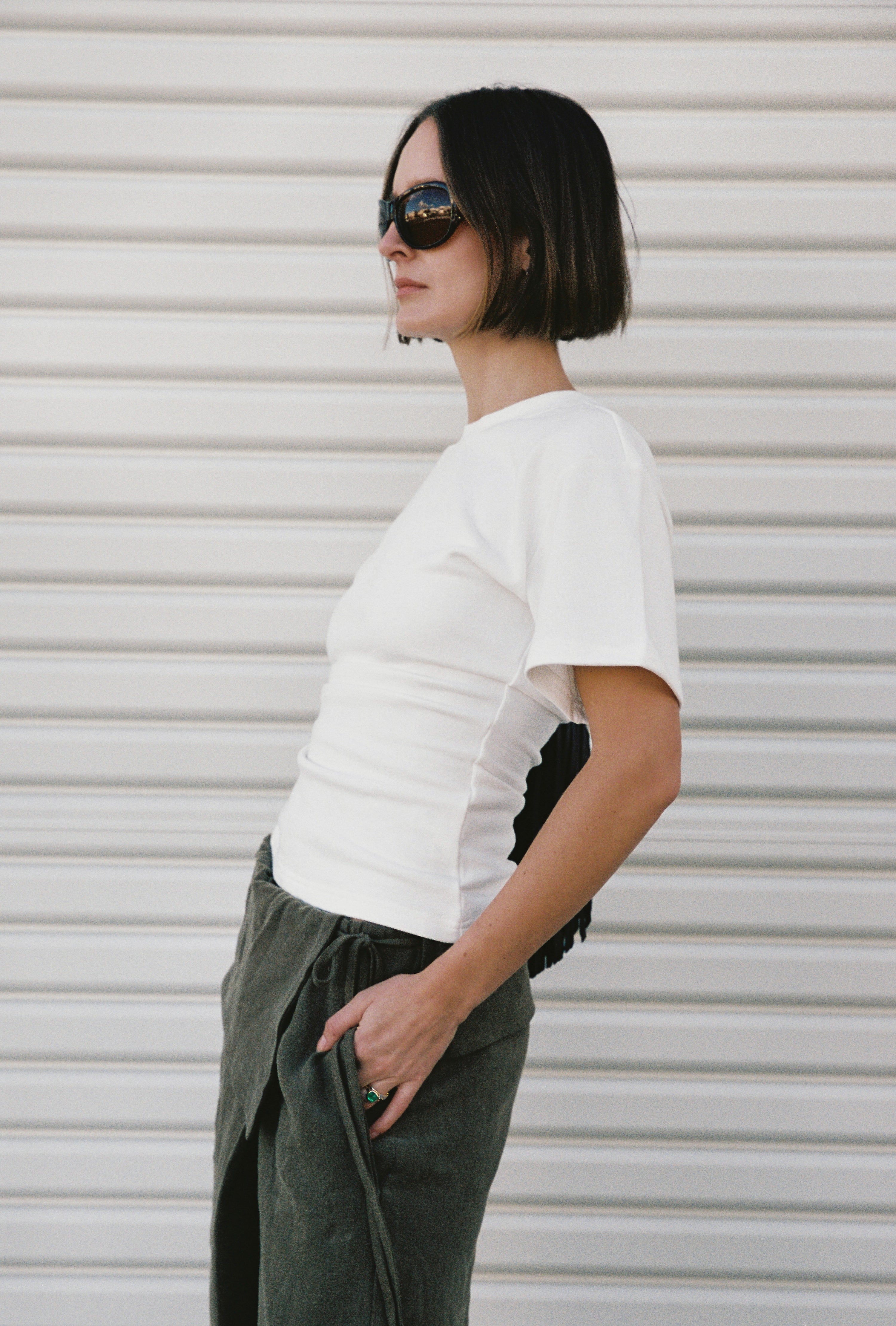 Structured Tee - White