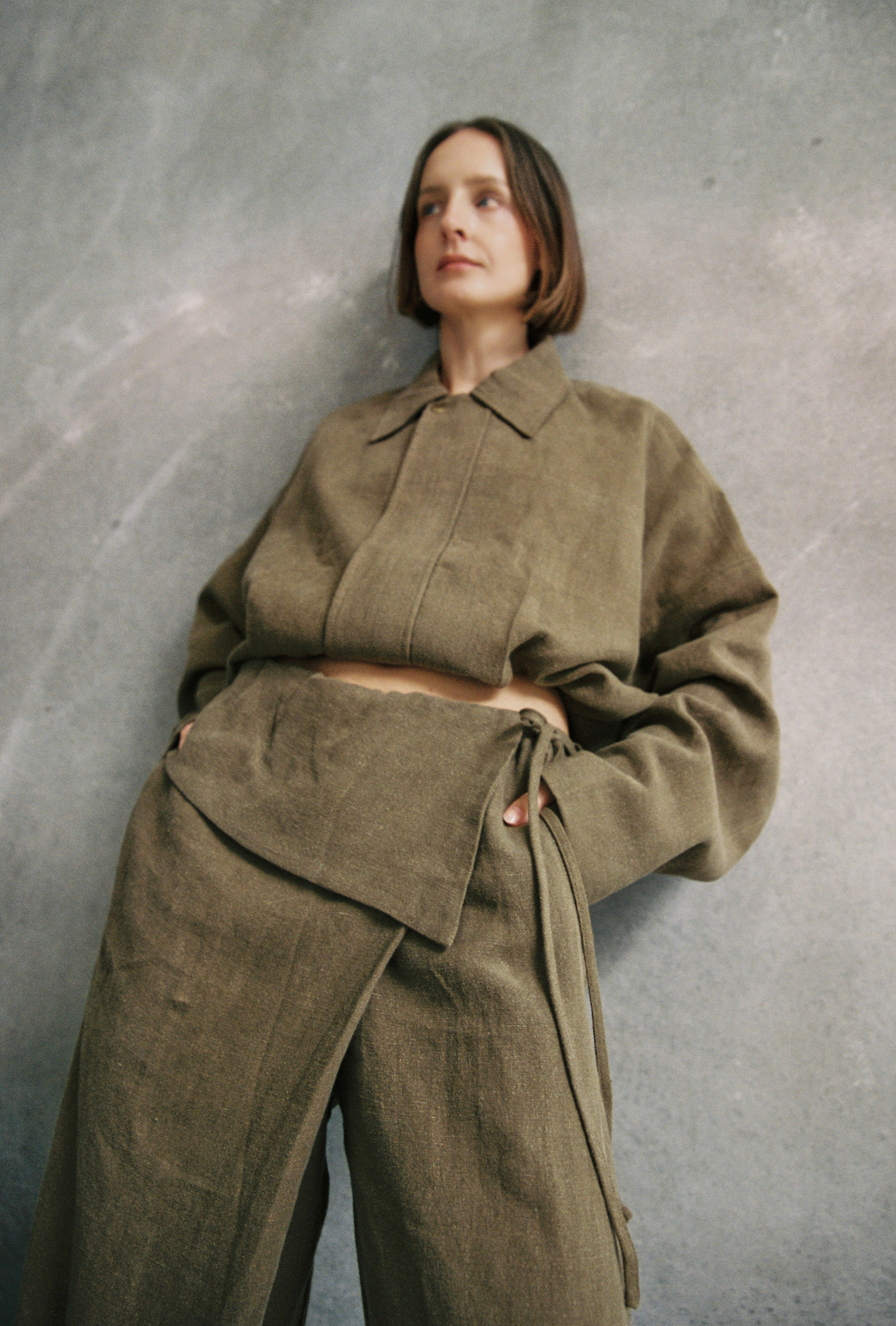 Foldover Pant - Olive